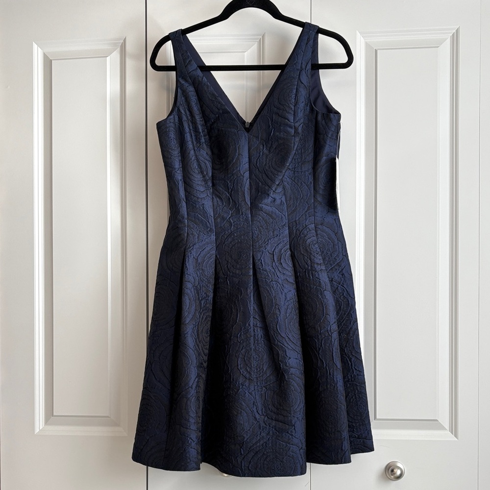 Ralph Lauren Midnight Blue Textured Mini Dress